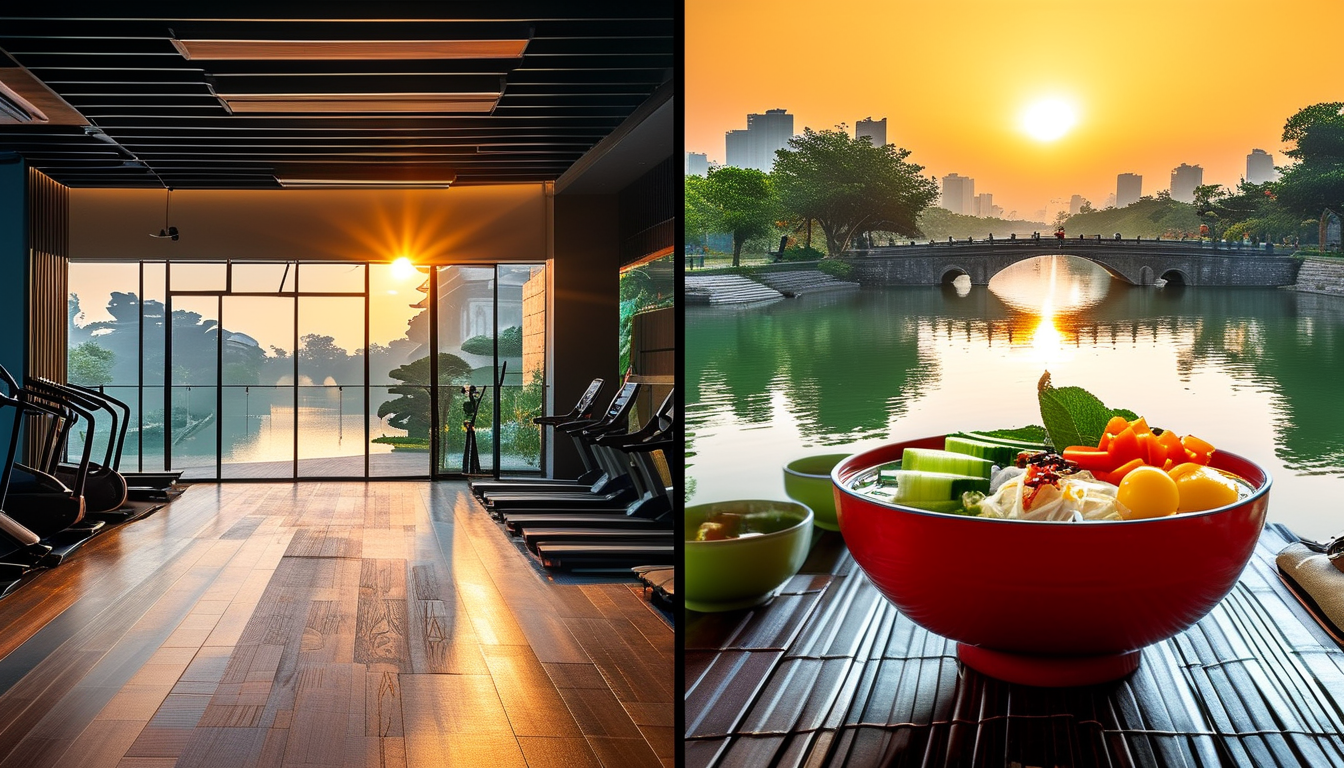 Du lịch kết hợp gym tại Hà Nội: Hướng dẫn toàn diện về phòng tập, đường chạy và thực phẩm lành mạnh