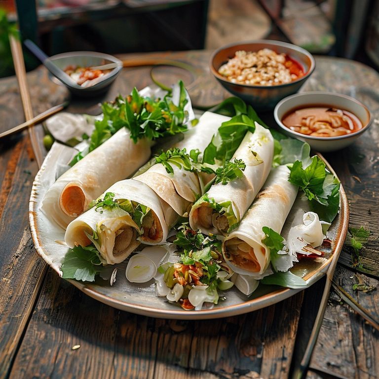 Bánh tráng cuốn thịt heo