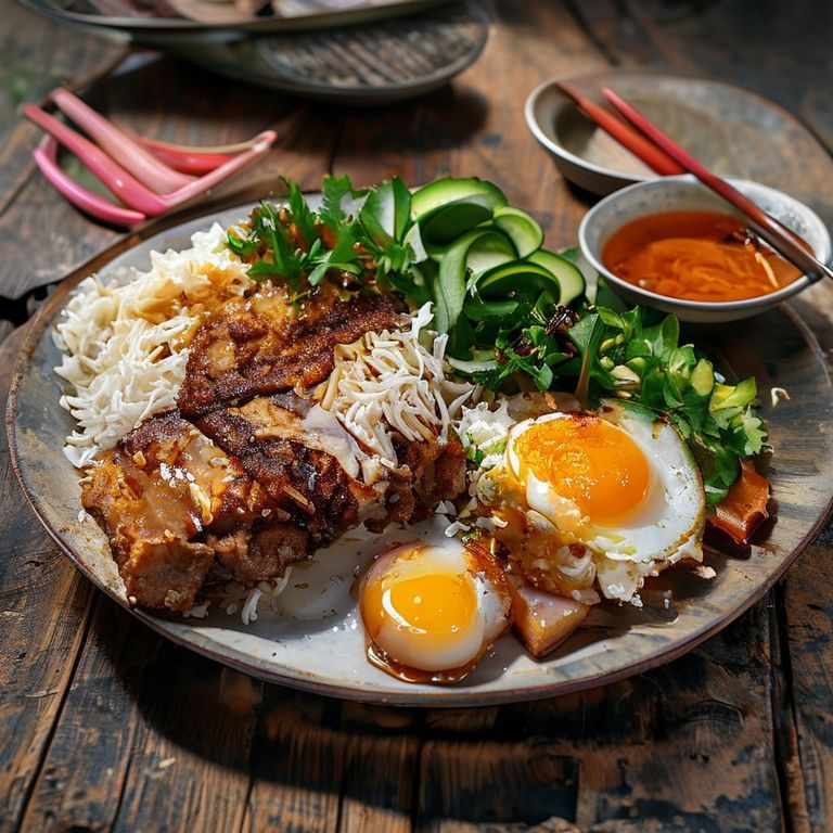 Cơm tấm sườn bì chả