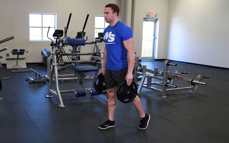 Video hướng dẫn bài tập kẹp bánh tạ đi bộ