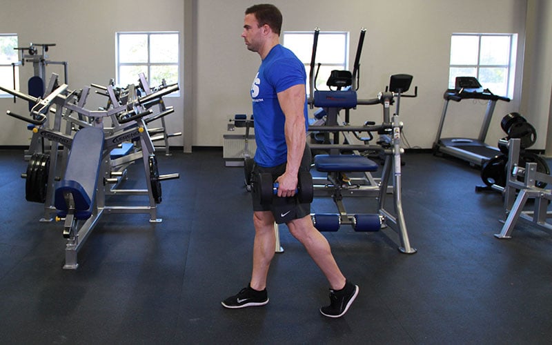 Hướng dẫn bài tập Fat Gripz Dumbbell Farmers Carry (Video)