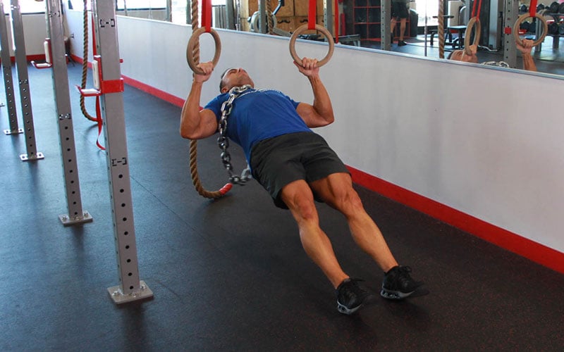 # Hướng dẫn bài tập Ring Inverted Row with Chains (Video)