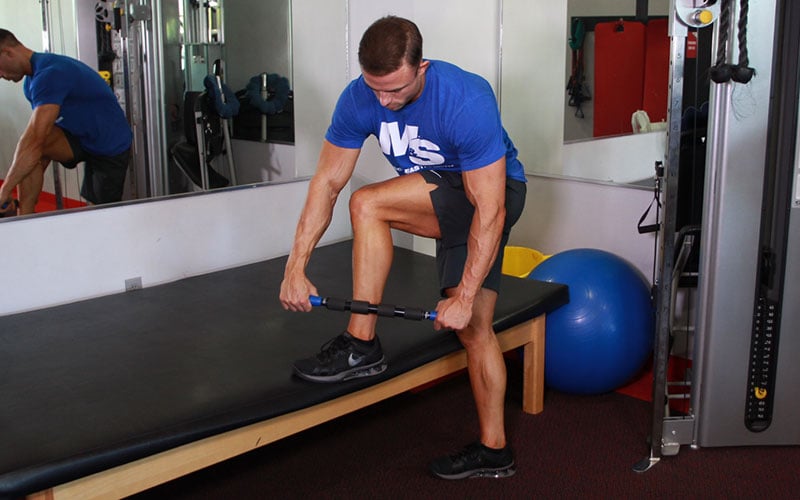 Hướng dẫn bài tập video Tiger Tail bắp chân trước