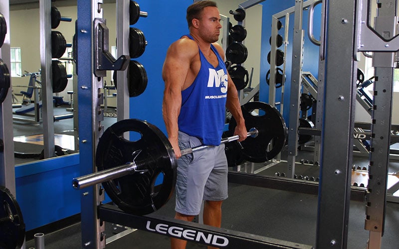 Hướng dẫn bài tập Nhún vai tạ đòn cầm rộng kiểu Snatch