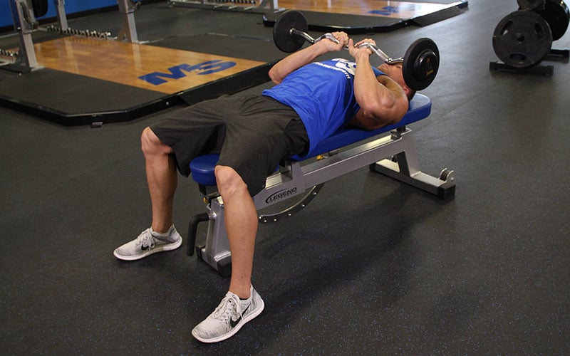 Hướng dẫn bài tập Close Grip EZ Bar Press (Video)